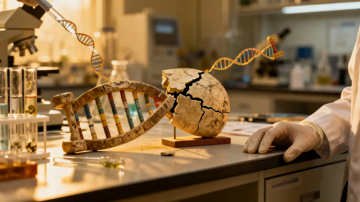 Neanderthal DNA helix lab