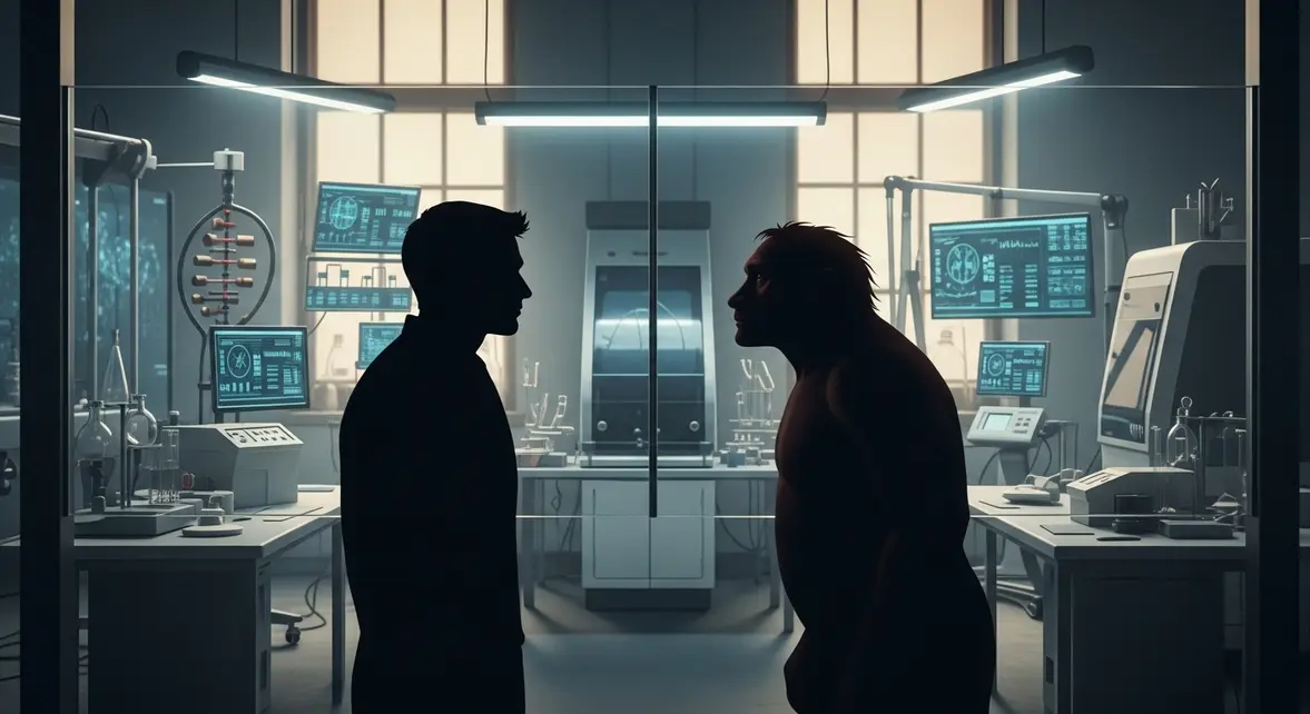 Neanderthal gene editing lab