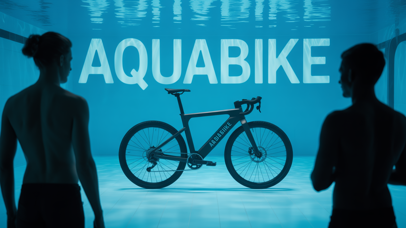 aquabike avis negatifs scène piscine silhouettes