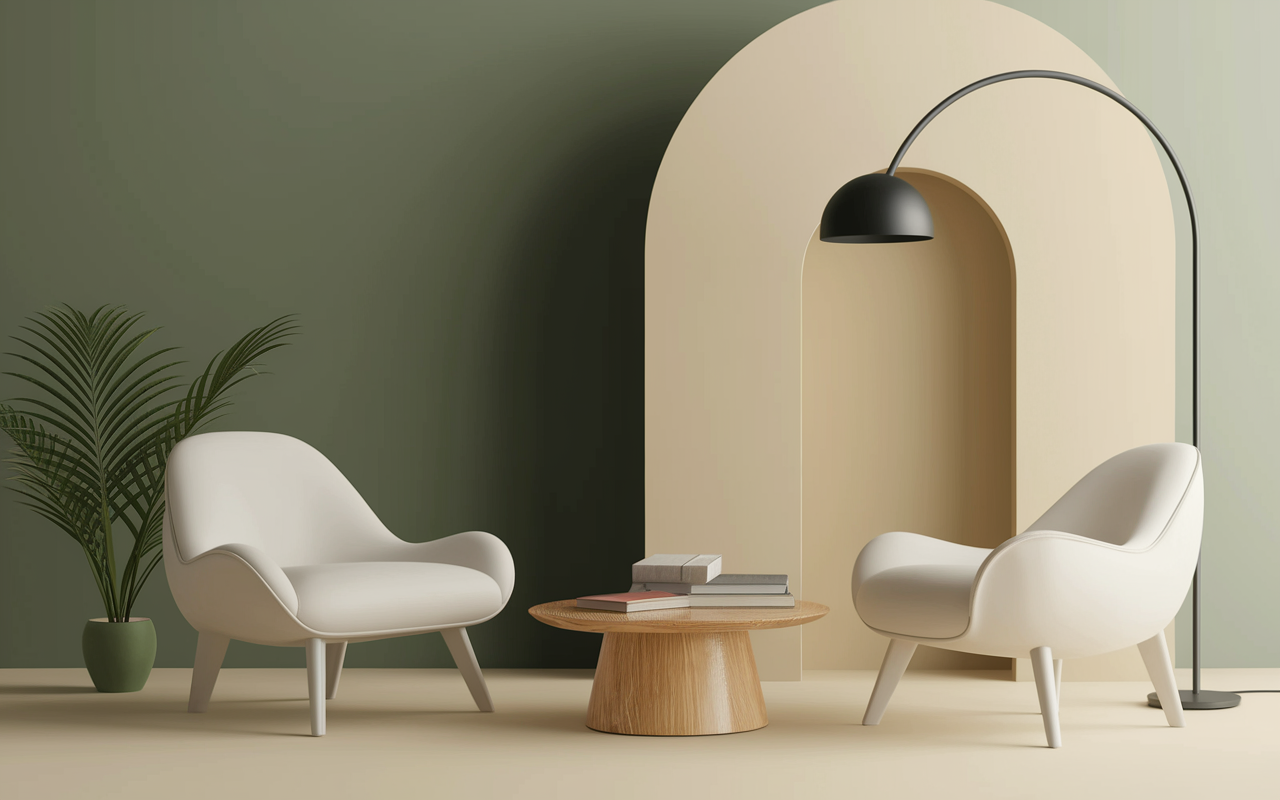 French design Delcourt style wood metal furniture