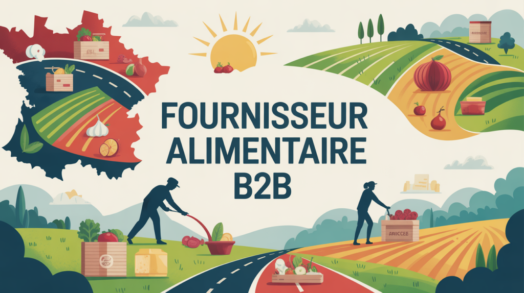 Fournisseur alimentaire B2B Sud de la France illustration paysage