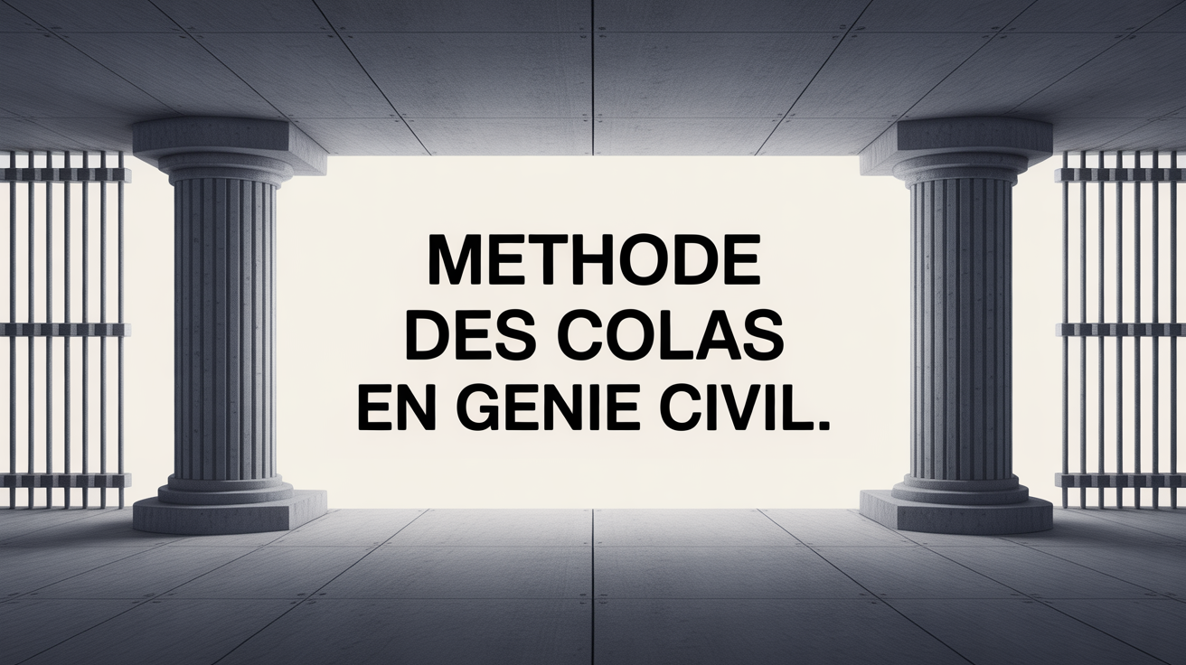 Schema technique dalle beton colonnes barres methode des colas