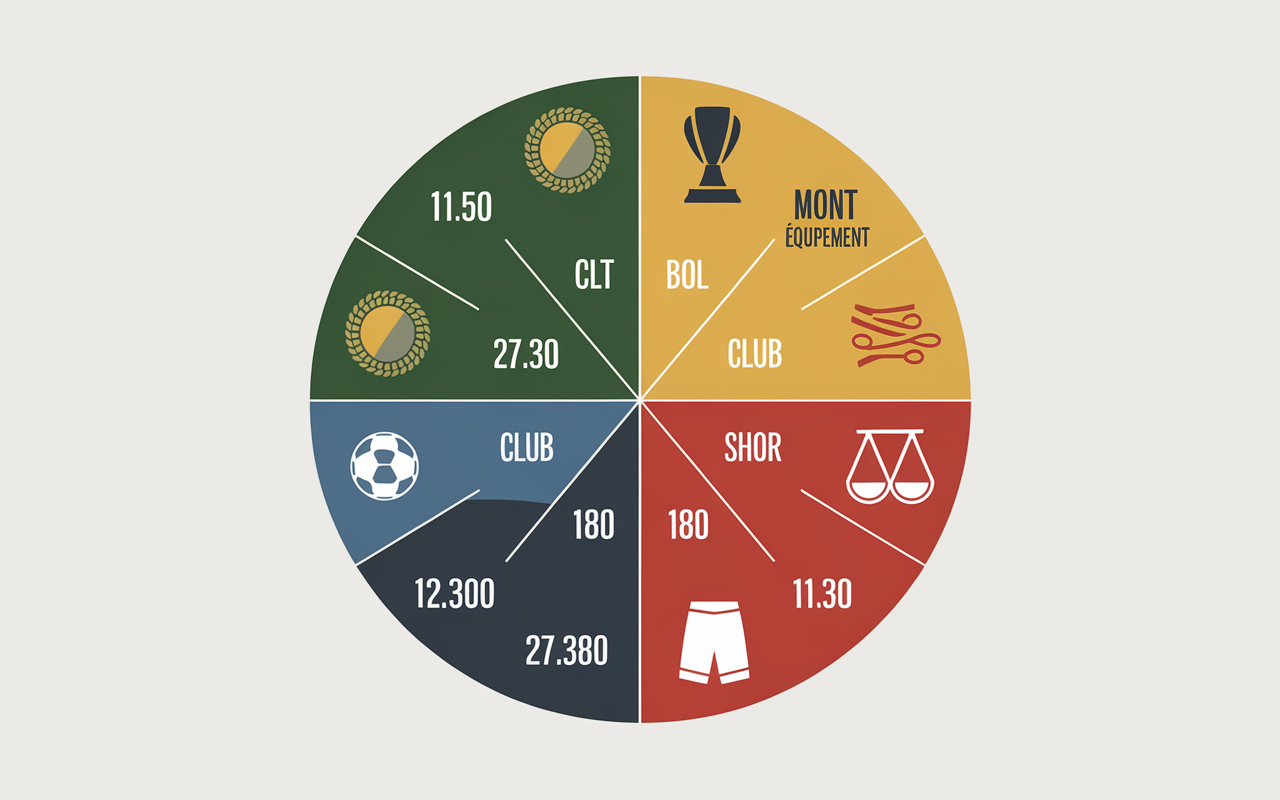 repartition prix licence football diagramme coûts