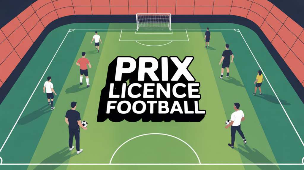 prix licence football illustration terrain stylisé