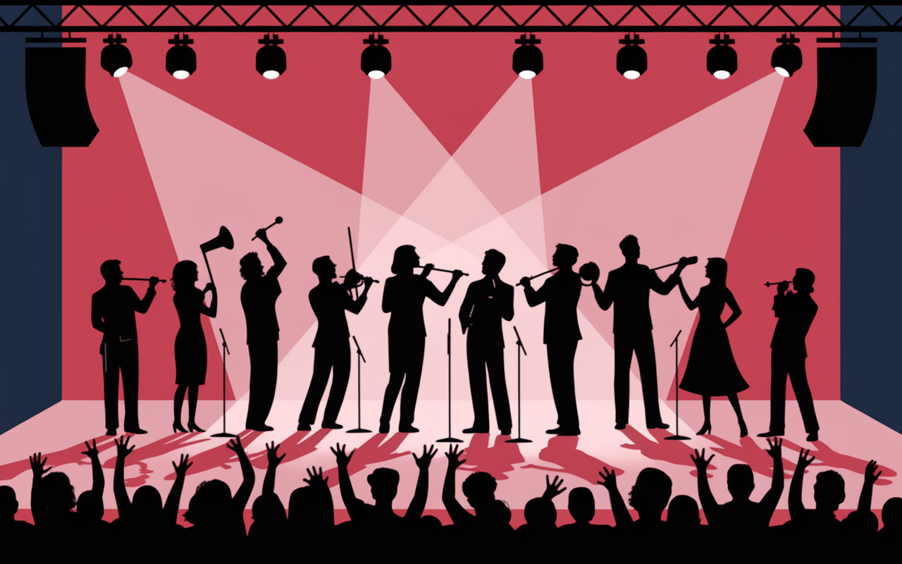 Orchestre sur scène collective au Conservatoire Edgar Varese Gennevilliers